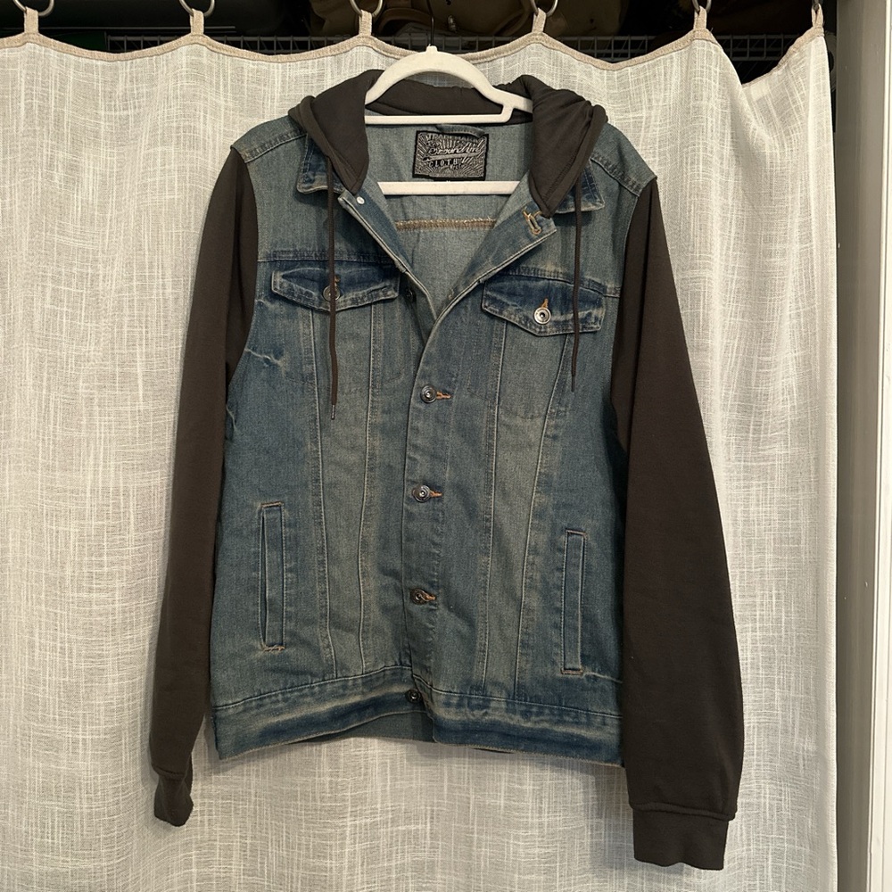 Denim Jacket With Hood